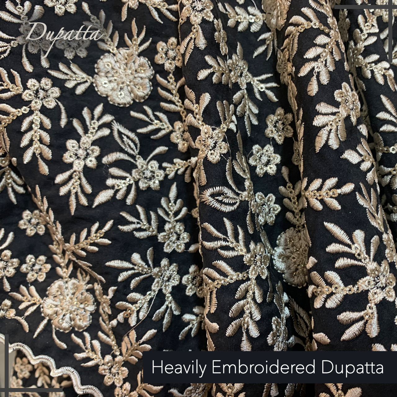 Luxury Black Embroidered Ready-Made 3 Piece Suit | All-Season Formal Wear