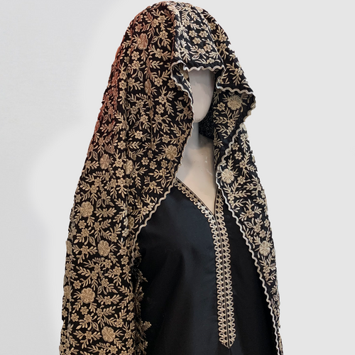 Luxury Black Embroidered Ready-Made 3 Piece Suit | All-Season Formal Wear